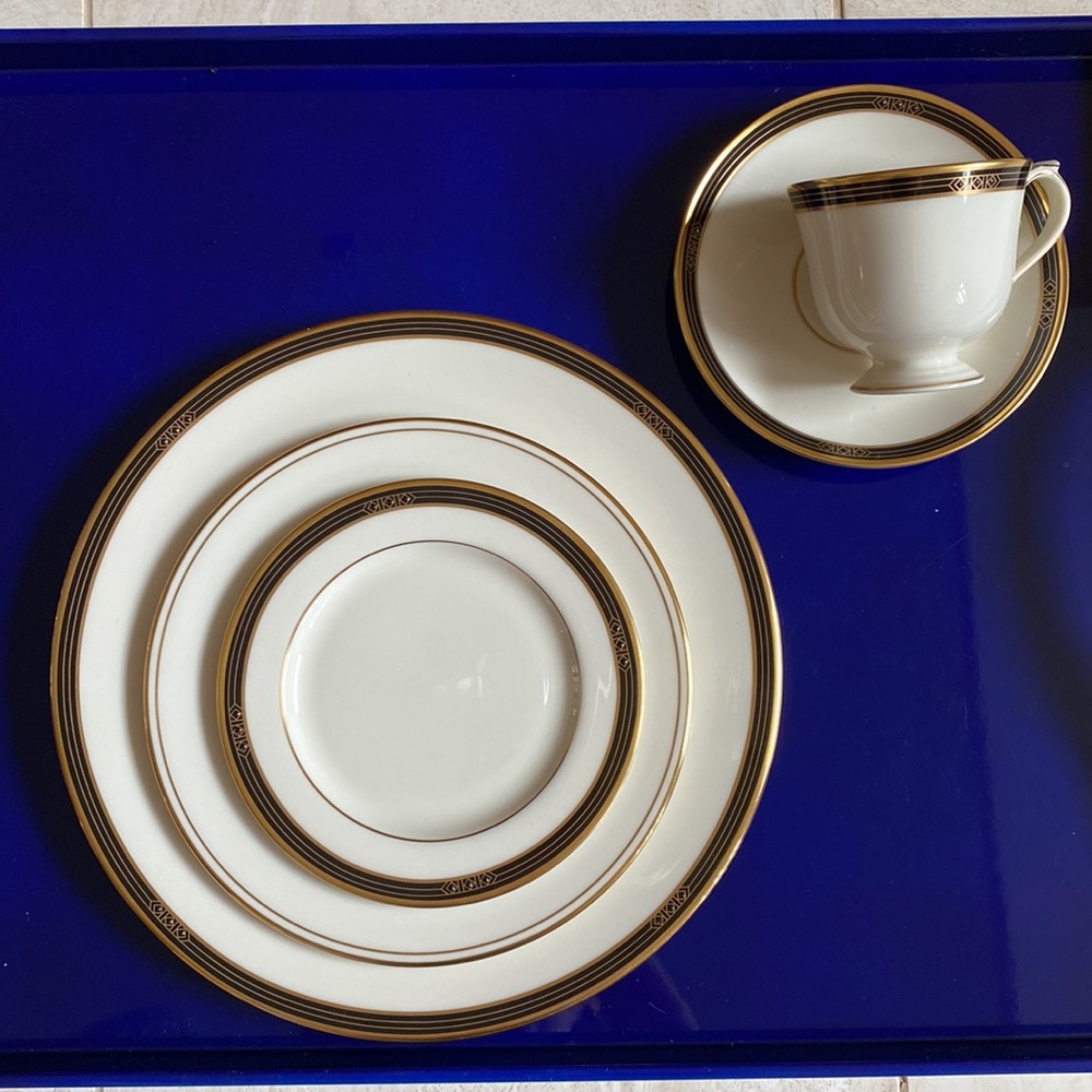 LENOX Langdon Gate Ambassador Collection 5 Piece Place Setting made in USA New - Picture 17 of 17